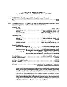 Land Use Fee Schedule (PDF)