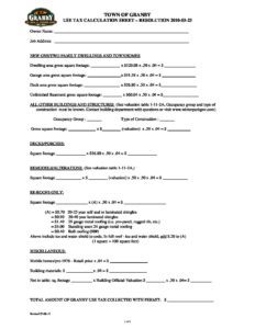 Use Tax Calculation Sheet (PDF)