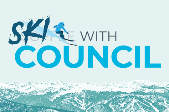 ski with council graphic