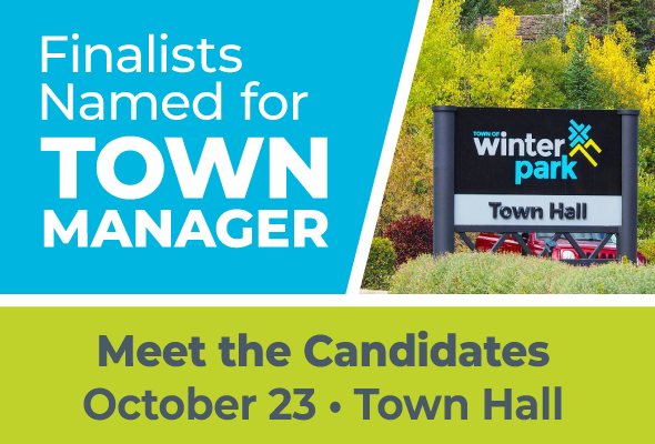 Public Invited to Meet Four Finalists for Town Manager Position