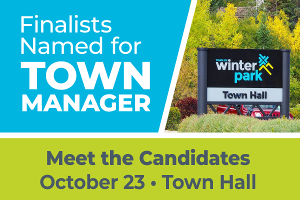 Public Invited to Meet Four Finalists for Town Manager Position